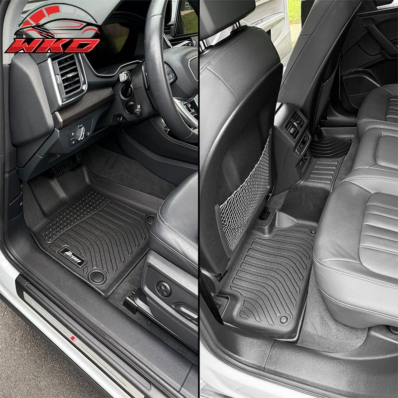 Fits 18-25 Audi Q5 SQ5 PHEV Sportback TPE All Weather 3D Floor Mats Cargo Carpet