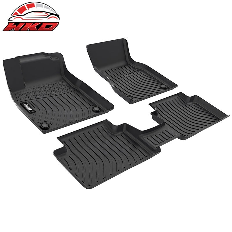 Fits 25-26 Audi Q6 SQ6 e-tron TPE All Weather 3D Floor Mats Cargo Liner Carpets