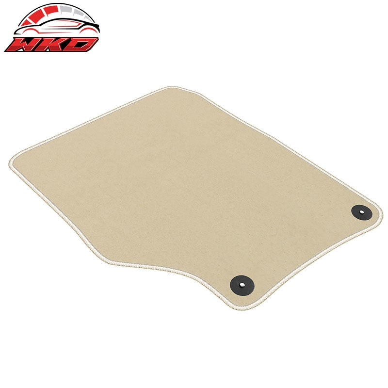 Fits 07-15 Audi Q7 Nylon Car Auto Floor Mats Liner Beige Front Rear Carpets Set