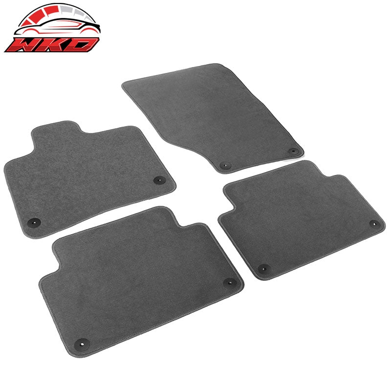 Fits 07-15 Audi Q7 Nylon Car Auto Floor Mats Liner Gray Front Rear Carpets Set