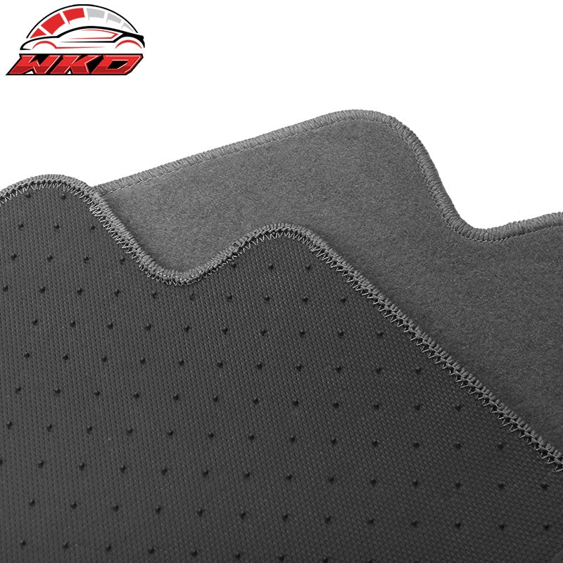 Fits 07-15 Audi Q7 Nylon Car Auto Floor Mats Liner Gray Front Rear Carpets Set