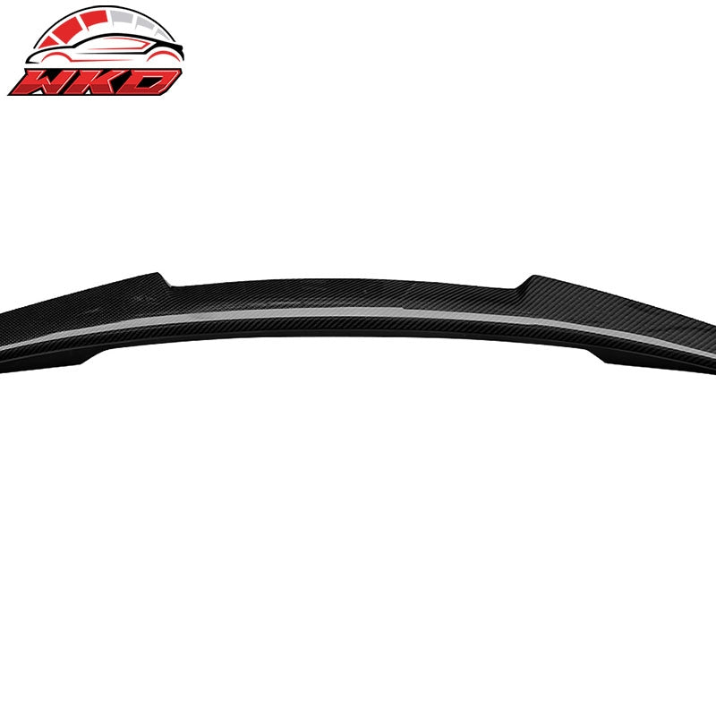 Fits 17-25 Audi A4 S4 M4 Style Rear Trunk Lid Spoiler Wing Lip Carbon Fiber CF