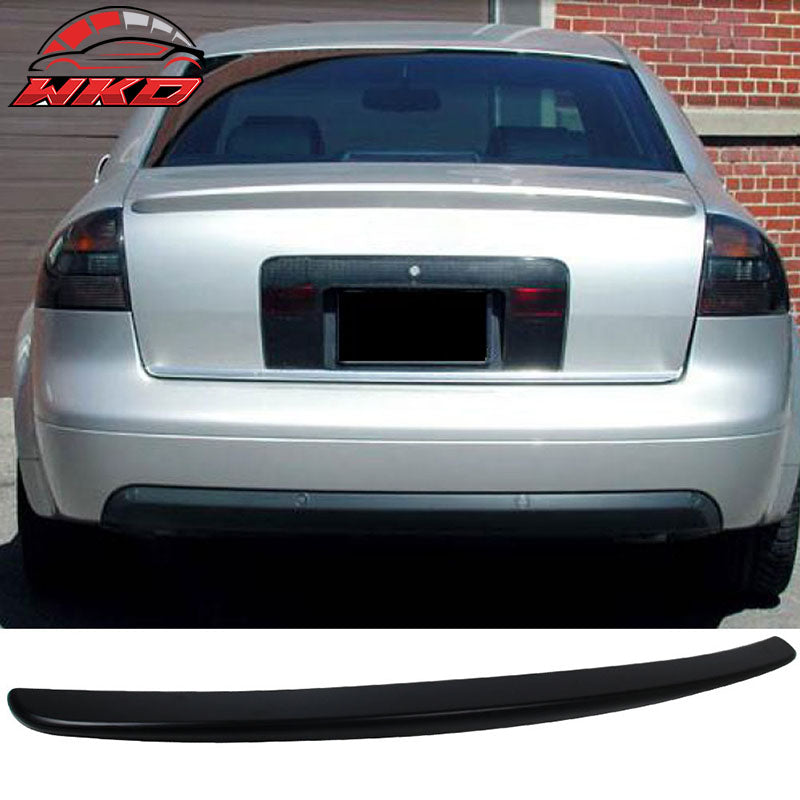 Fits 98-04 Audi A6 C5 Sedan ABT Style Rear Trunk Spoiler Wing Lip Unpainted ABS