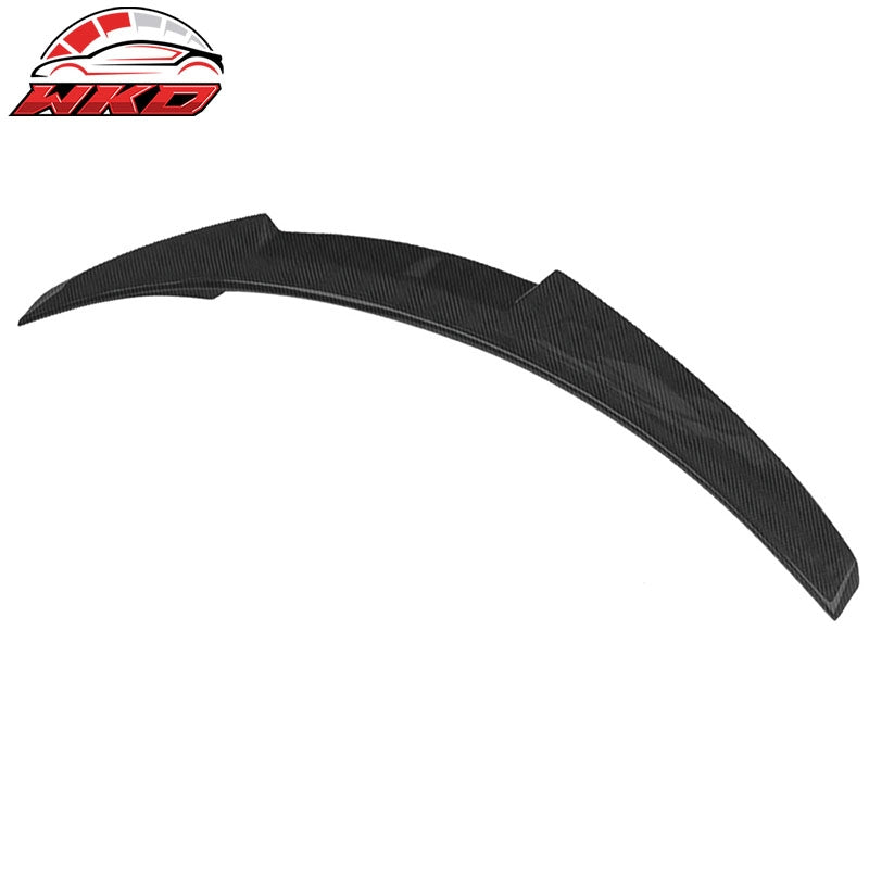Wholesale 17-25 Audi A4 S4 M4 Style Rear Trunk Spoiler Wing Lip Matte Carbon Fiber
