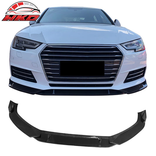 Wholesale For 2017¨C2018 Audi S4 A4 Quattro B9 IKON Front Bumper Lip Spoiler Gloss Black PP