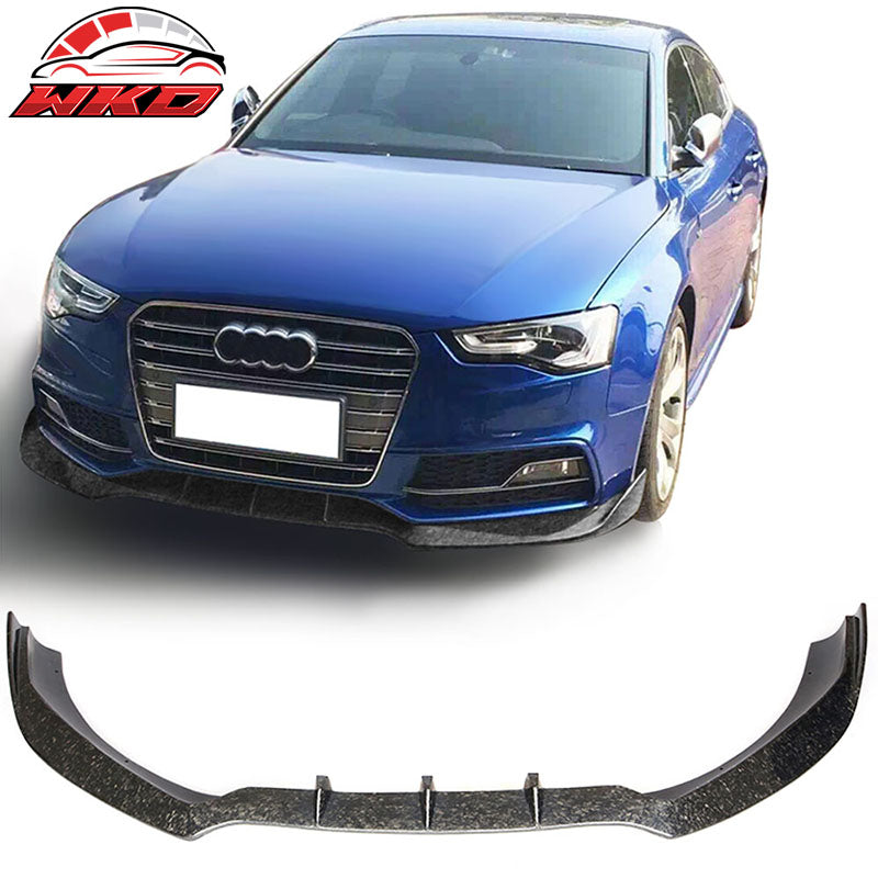 12-16 Audi S5 Facelift B8 Forged Carbon Fiber Front Bumper Lip