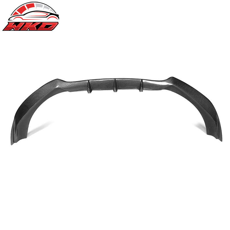 Fit 12-16 Audi S5 Facelift B8 JC Style Front Bumper Lip Matte Carbon Fiber