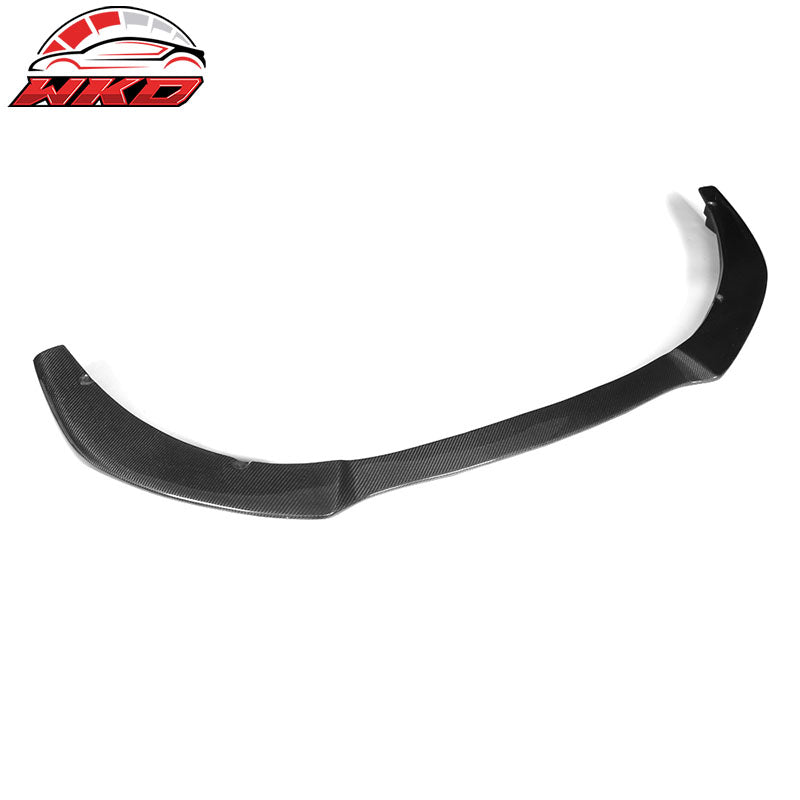 Fit 12-16 Audi S5 Facelift B8 JC Style Front Bumper Lip Matte Carbon Fiber