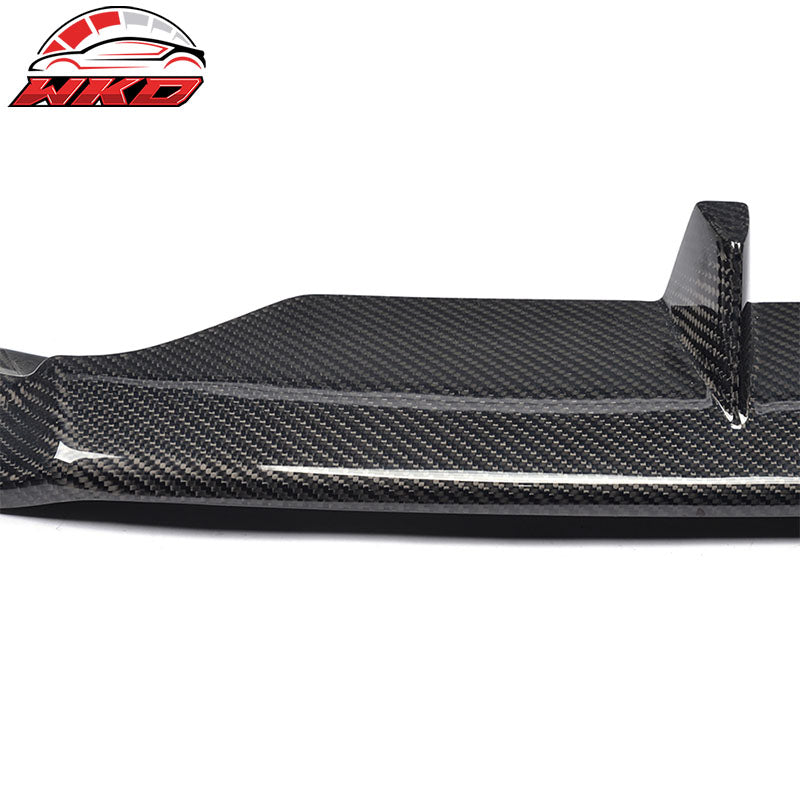 Fits 13-16 Audi S5 8V Coupe JC Style Front Bumper Lip - Matte Carbon Fiber