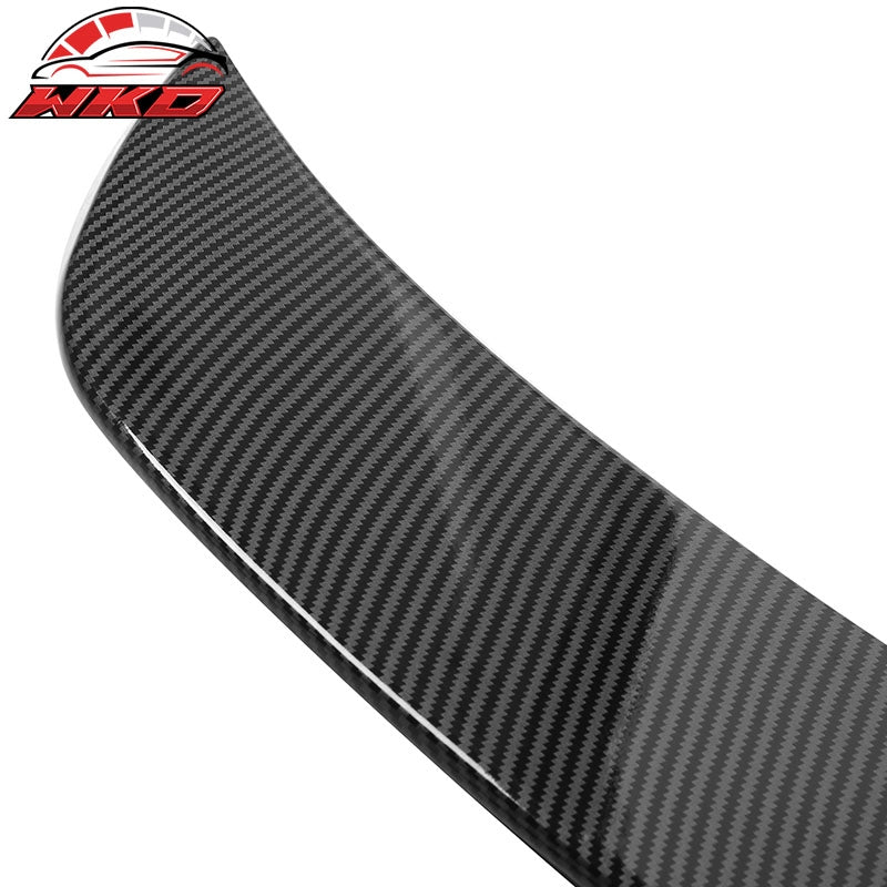 Fits 18-25 Audi SQ5 Q5 PHEV DuckBill ABS Add-on Trunk Spoiler Carbon Fiber Print