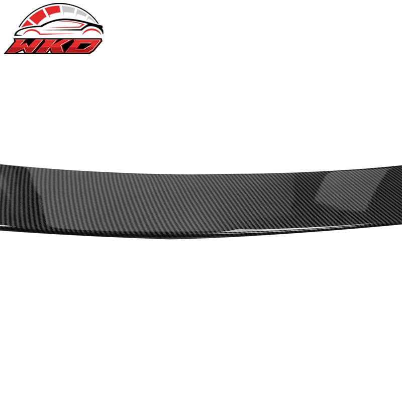 Fits 18-25 Audi SQ5 Q5 PHEV DuckBill ABS Add-on Trunk Spoiler Carbon Fiber Print