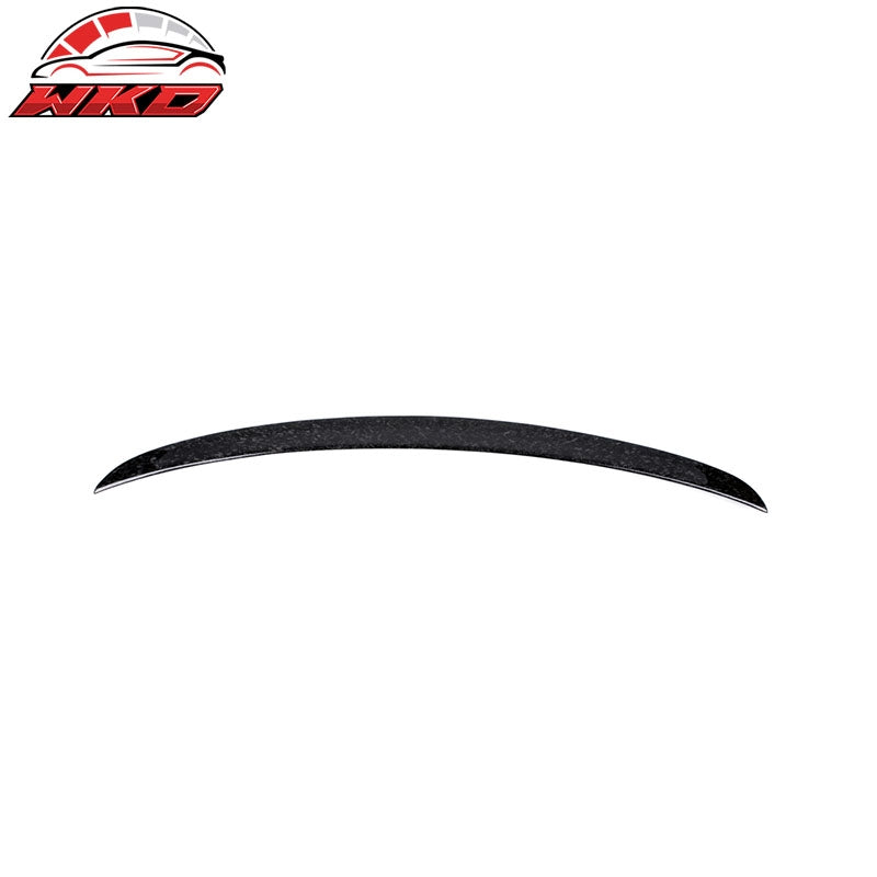 Fits 17-25 Audi A4 B9 Sedan 4Dr S4 Style Trunk Spoiler Forged Matte Carbon Fiber