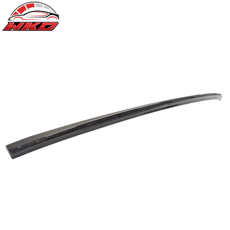 Fits 12-14 Audi A6 C7 D Style Matte Carbon Fiber Trunk Spoiler Wing