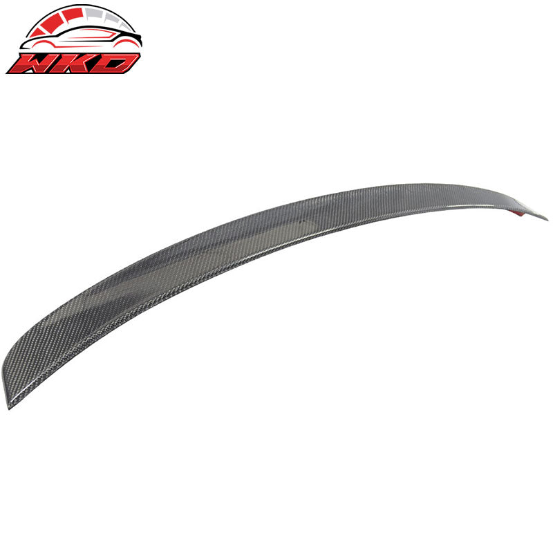 Fits 12-14 Audi A6 C7 D Style Matte Carbon Fiber Trunk Spoiler Wing