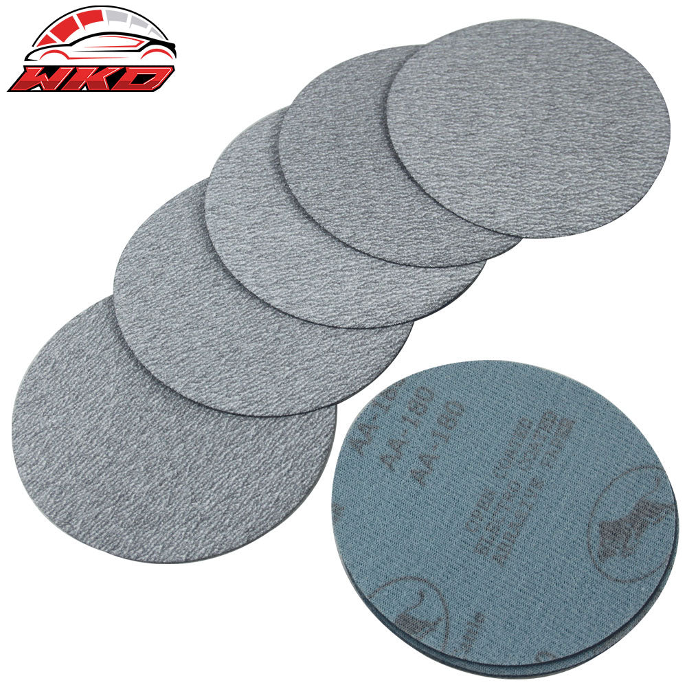 50PC 5Inch 127mm 180 Grit Auto Sanding Disc No Hole Sandpaper Sheets Sand Paper | Wholesale - Wikond Auto