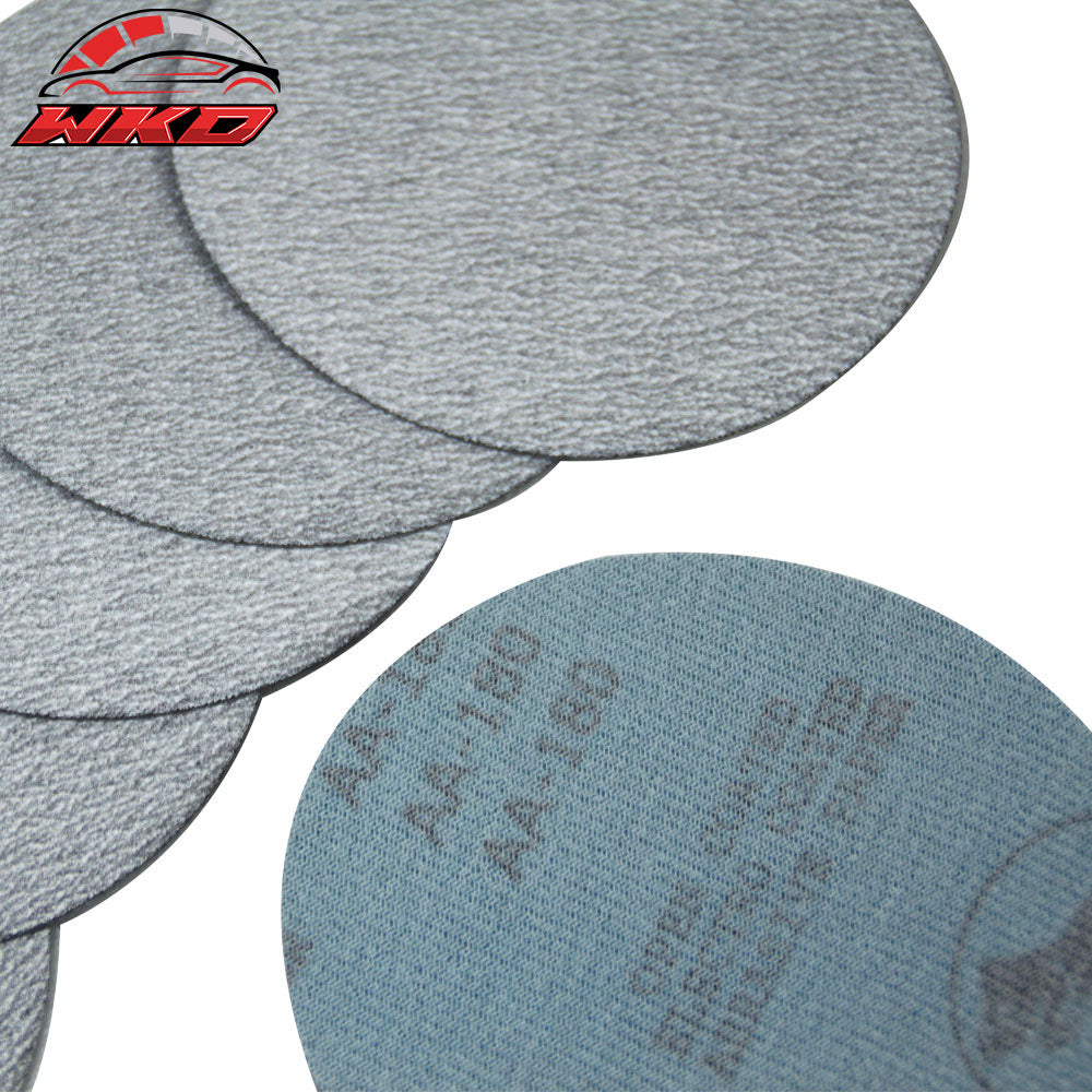 50PC 5Inch 127mm 180 Grit Auto Sanding Disc No Hole Sandpaper Sheets Sand Paper | Wholesale - Wikond Auto
