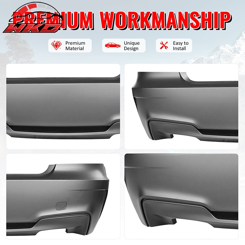 Fits 07-13 BMW 1-Series E82 Coupe E88 1M Style Rear Bumper Cover Replacement PP
