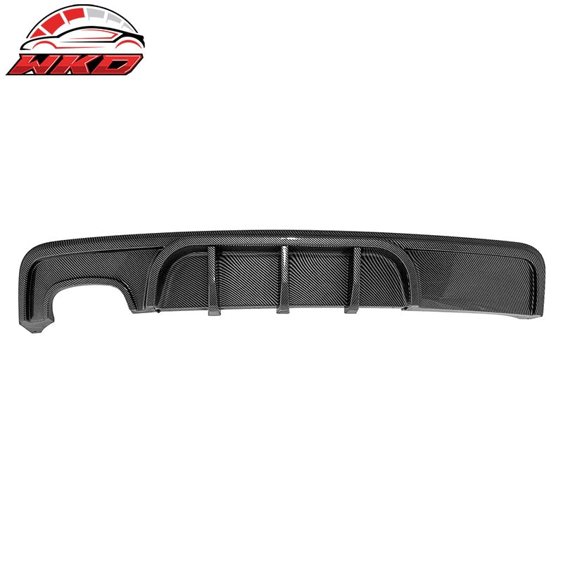 For 08-13 BMW 1-Series E82 E88 MP Style Rear Diffuser Lip ABS Carbon Fiber Print