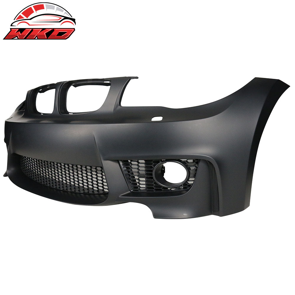 Fits 07-13 BMW 1 Series E82 E87 1M Style No PDC Front Bumper Cover Conversion PP