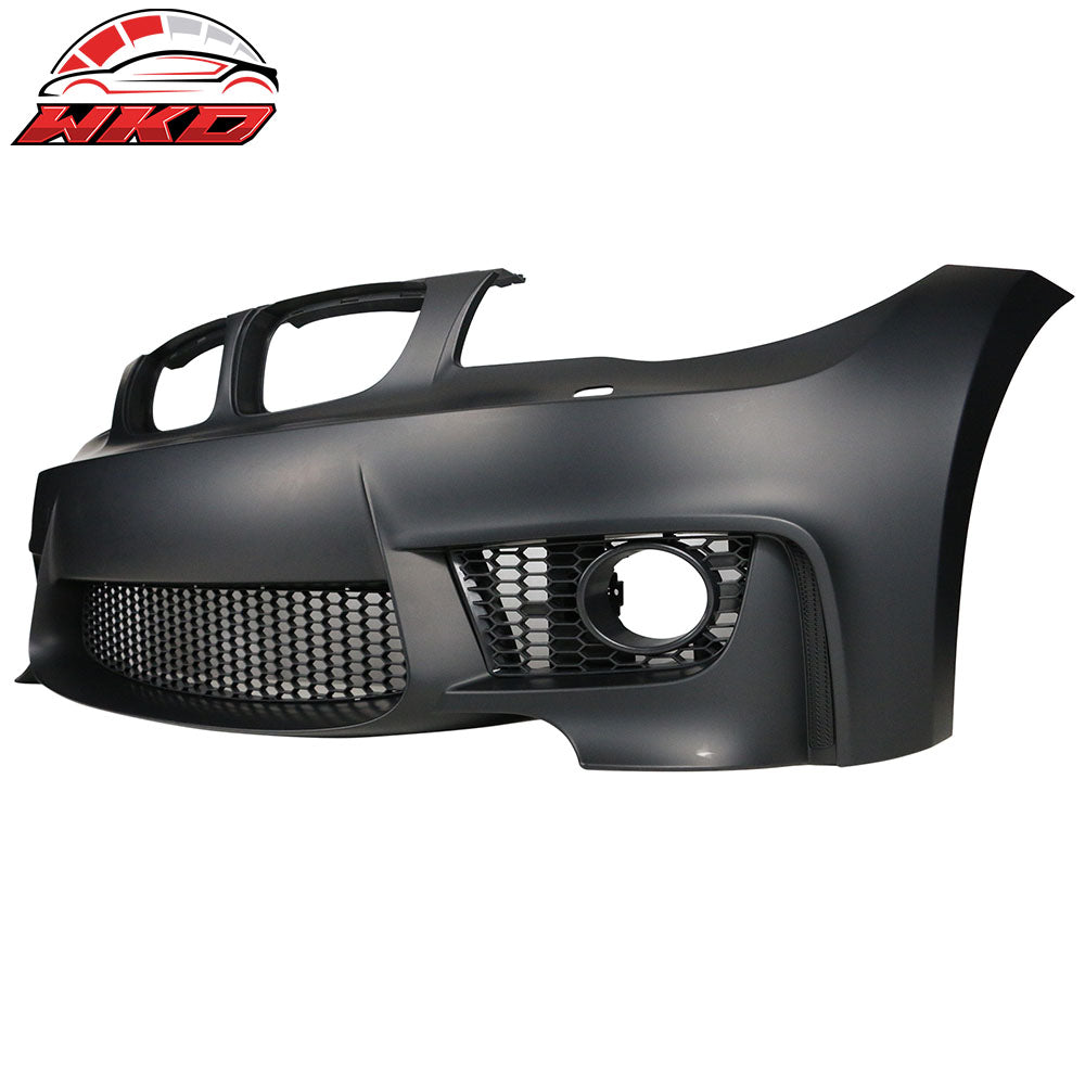 Fits 07-13 BMW 1 Series E82 E87 1M Style No PDC Front Bumper Cover Conversion PP