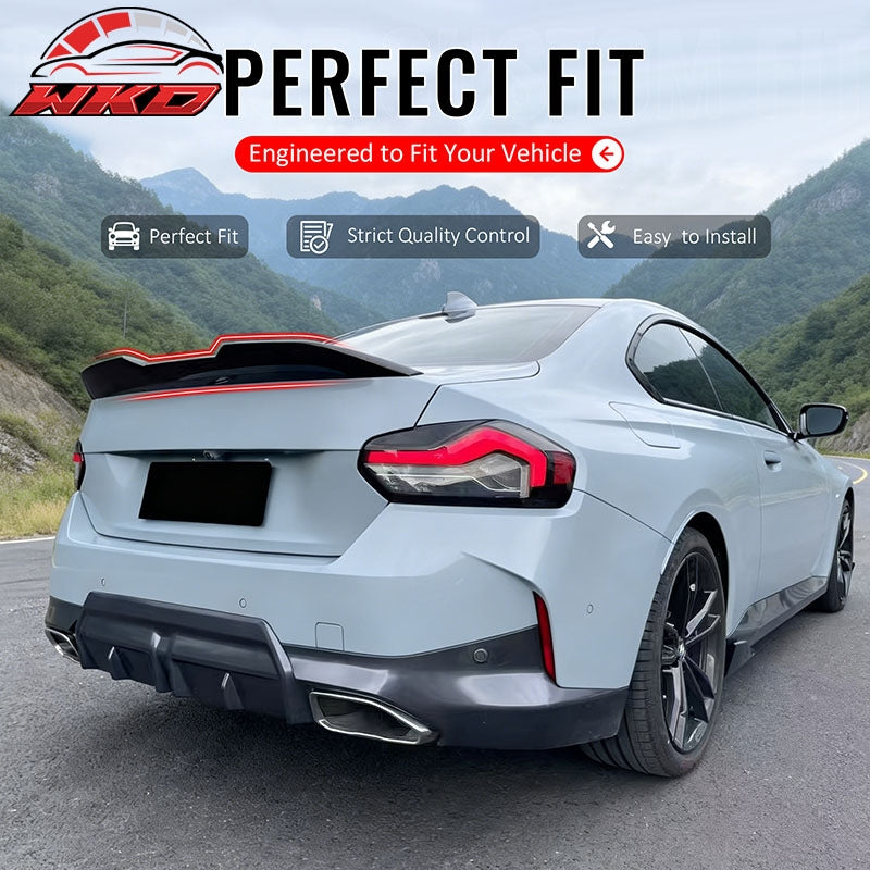 Wholesale 22-26 BMW 2-Series 230i M240i M2 Performance Trunk Spoiler Gloss Black ABS - Wikond Auto