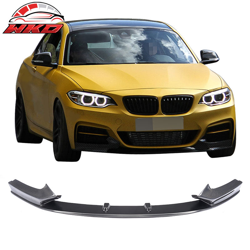 Fits 14-21 BMW F22 F23 M Sport MP Style Front Bumper Lip Matte Carbon Fiber +FRP