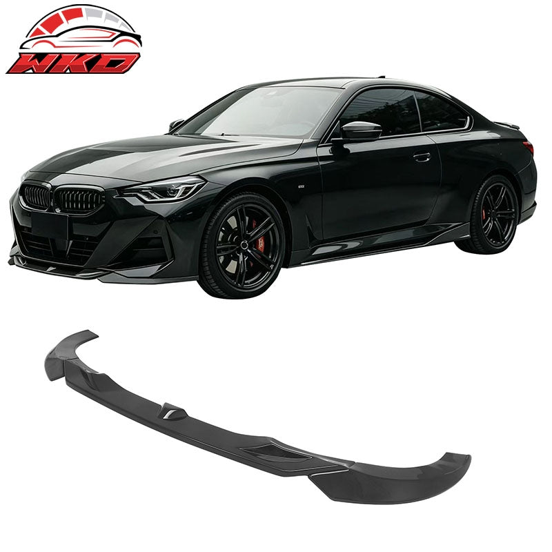 Wholesale 22-26 BMW 2-Series G42 FD Style Front Bumper Lip Splitter Gloss Black ABS - Wikond Auto