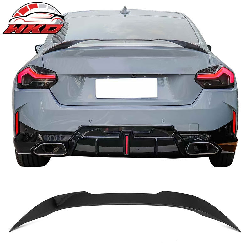 Wholesale 22-26 BMW 2-Series G42 G87 M2 IKON Trunk Spoiler Gloss Black Rear Wing ABS - Wikond Auto