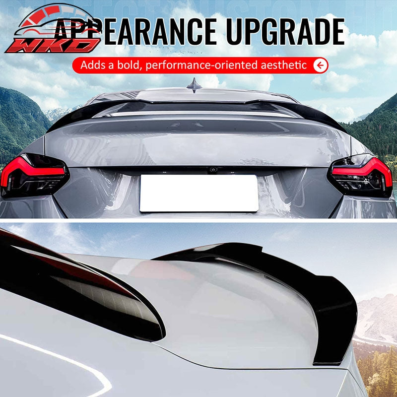 Wholesale 22-26 BMW 2-Series G42 G87 M2 IKON Trunk Spoiler Gloss Black Rear Wing ABS - Wikond Auto