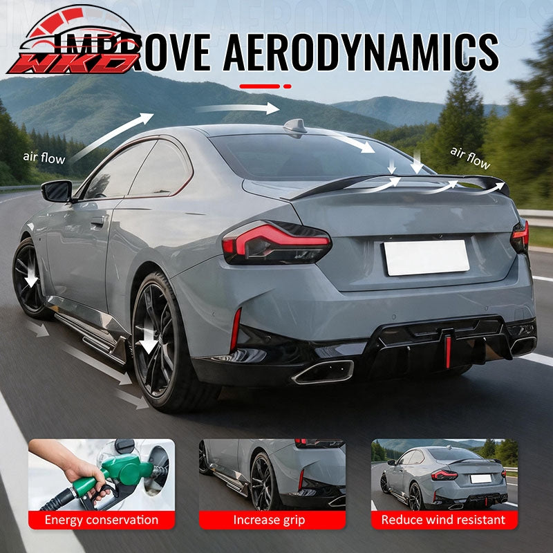 Wholesale 22-26 BMW 2-Series G42 G87 M2 IKON Trunk Spoiler Gloss Black Rear Wing ABS - Wikond Auto