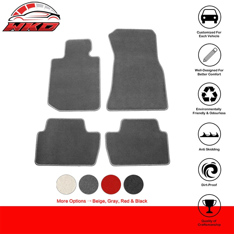 22-24 2 Series G42 230i M240i G87 M2 Anti-Slip Floor Mats Nylon Gray FOR: (BMW)