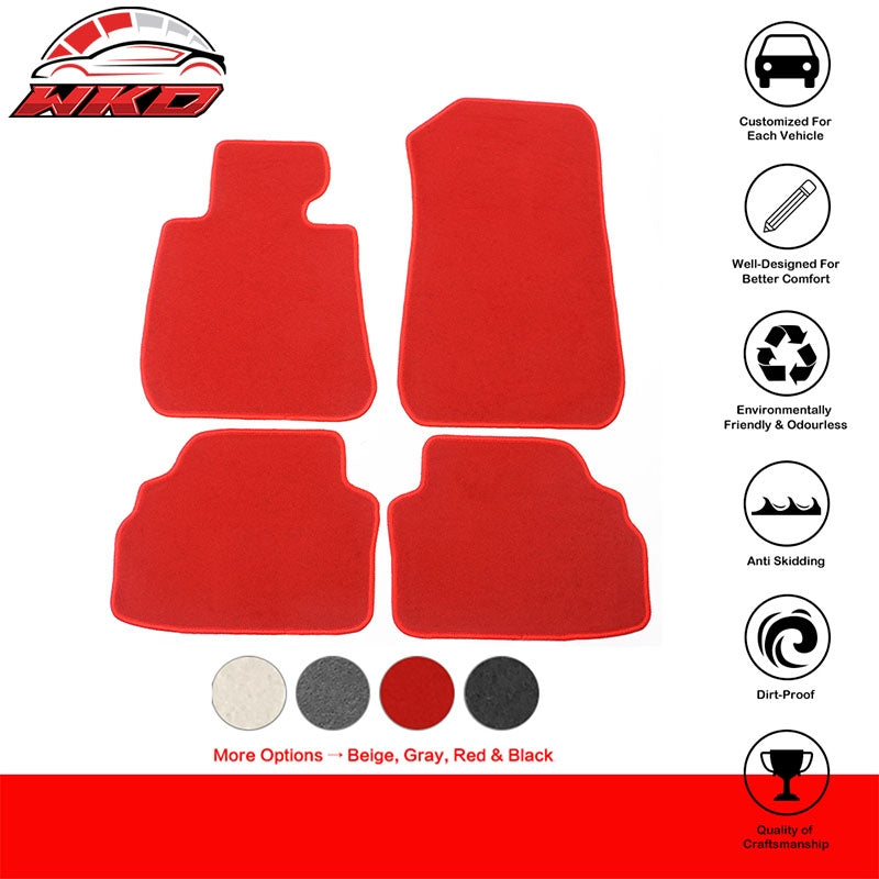 07-13 E92 3 Series Coupe 4PCS Floor Mats Carpet Front Rear Nylon FOR: (BMW)