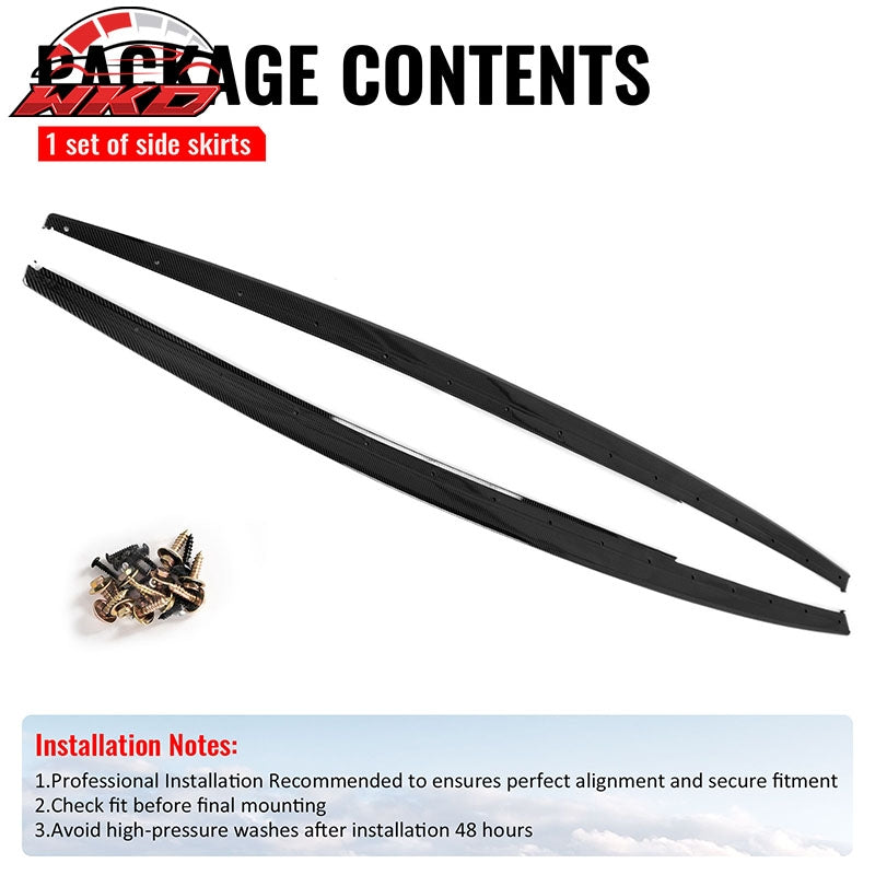 Wholesale 12-18 BMW 3 Series F30 F31 M Sport MP Style Side Skirts Carbon Fiber Print - Wikond Auto