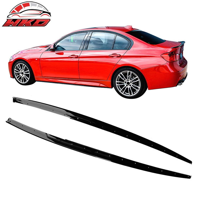 Wholesale 12-18 BMW 3 Series F30 F31 M Sport MP Style Side Skirts Gloss Black Pair - Wikond Auto
