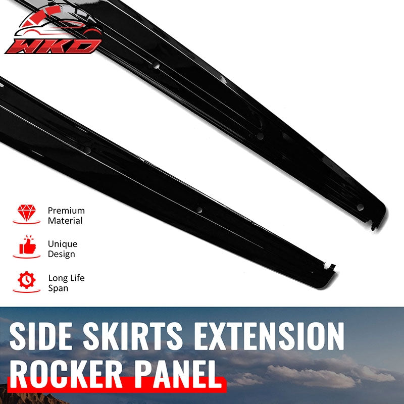 Wholesale 12-18 BMW 3 Series F30 F31 M Sport MP Style Side Skirts Gloss Black Pair - Wikond Auto