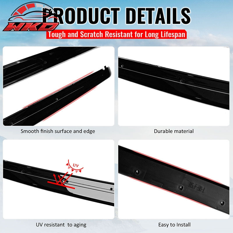 Wholesale 12-18 BMW 3 Series F30 F31 M Sport MP Style Side Skirts Gloss Black Pair - Wikond Auto