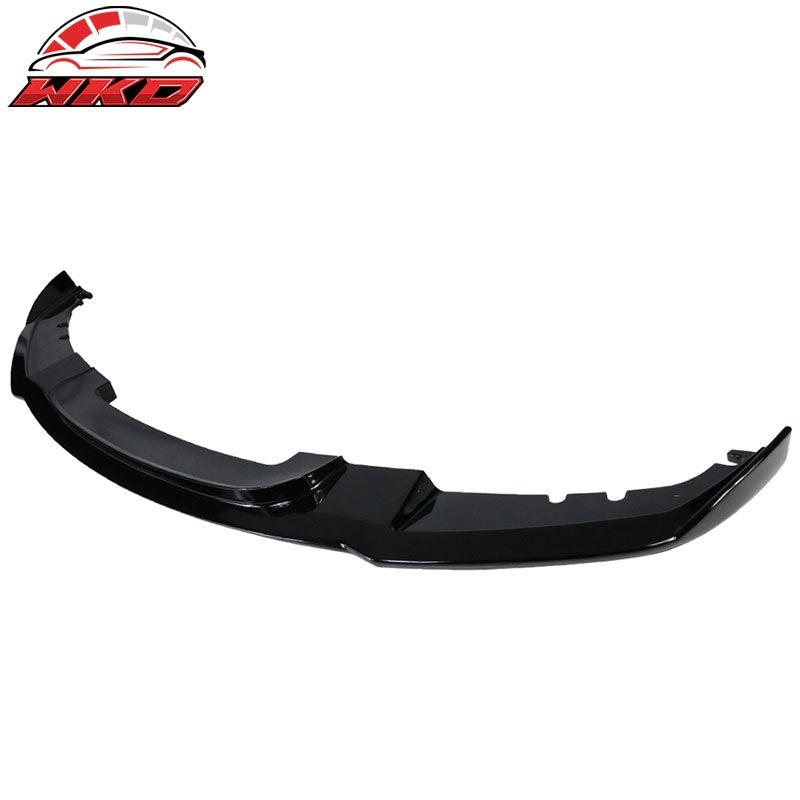 Fits 12-18 BMW 3 Series F30 M Tech M Sport HM Style Front Bumper Lip Gloss Black