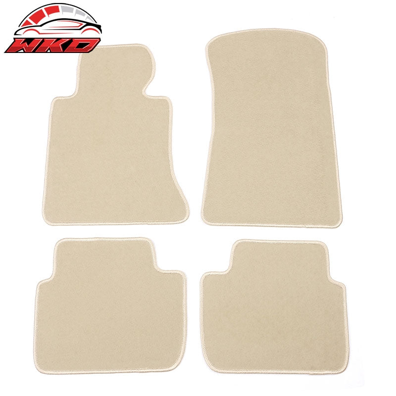 Wholesale 98-06 E46 3-Series Floor Mats Front Rear Nylon Beige Carpets 4PCS FOR: (BMW)
