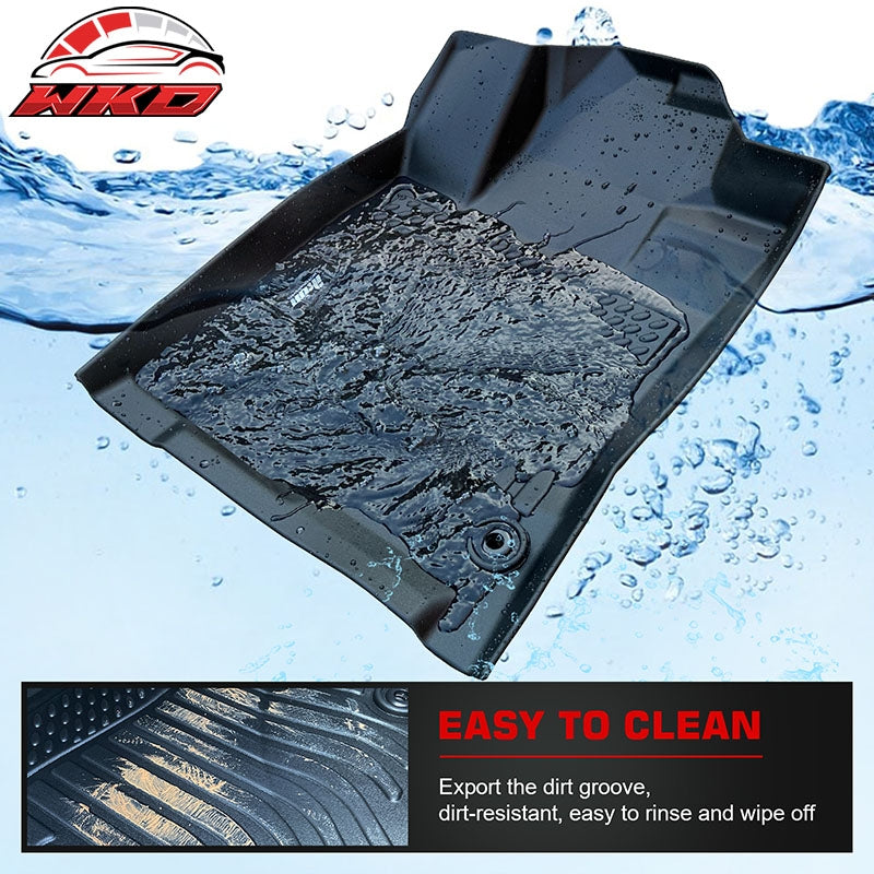 Fits 12-18 BMW 3-Series Sedan F30 AWD All Weather 3D IKON Floor Mats Carpets TPE