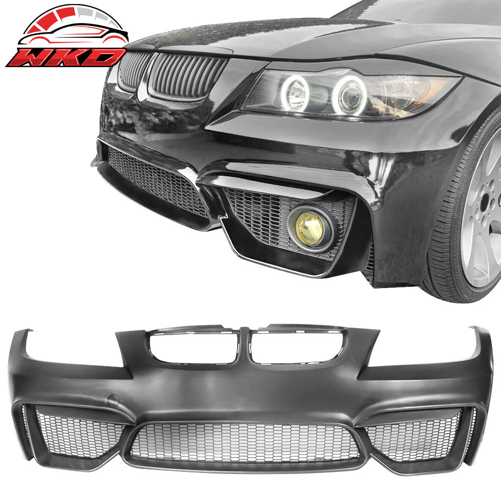 Fits 06-08 BMW E90 E91 3 Series M4 Style Front Bumper Cover Conversion - PP