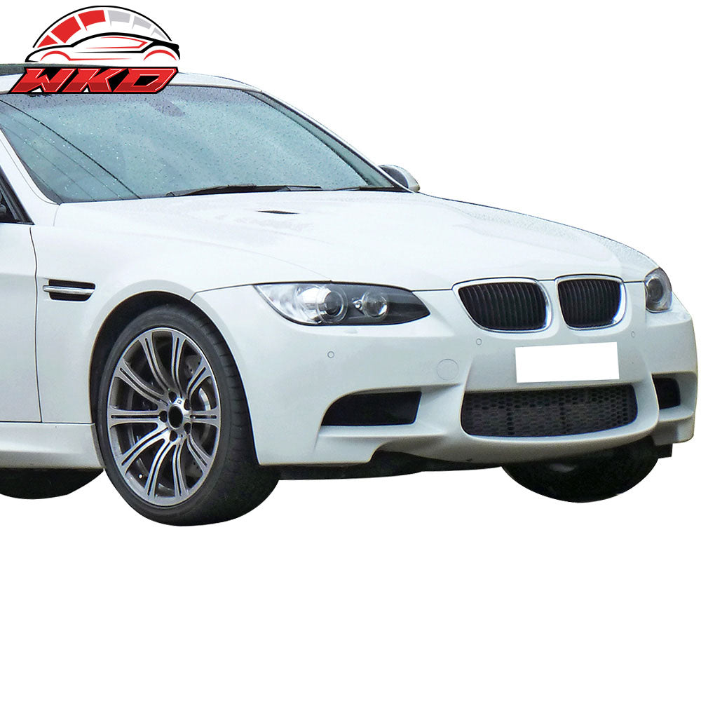 Fits 09-11 E90 E91 3-Series M3 Style Front Bumper Cover PDC Sensor Hole Air Duct