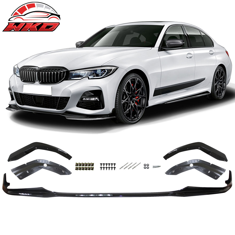 Fits 19-22 BMW G20 M-Performace Front Bumper Lip & Rear Diffuser & Side Skirts