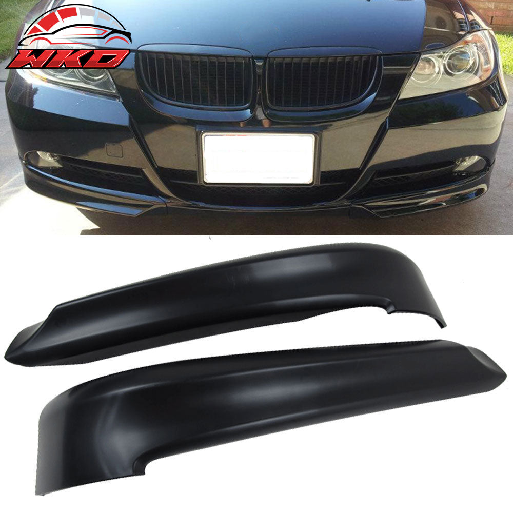 For 05-08 BMW E90 3-Series Front Bumper Lip OE Style PP Chin Splitter Unpainted