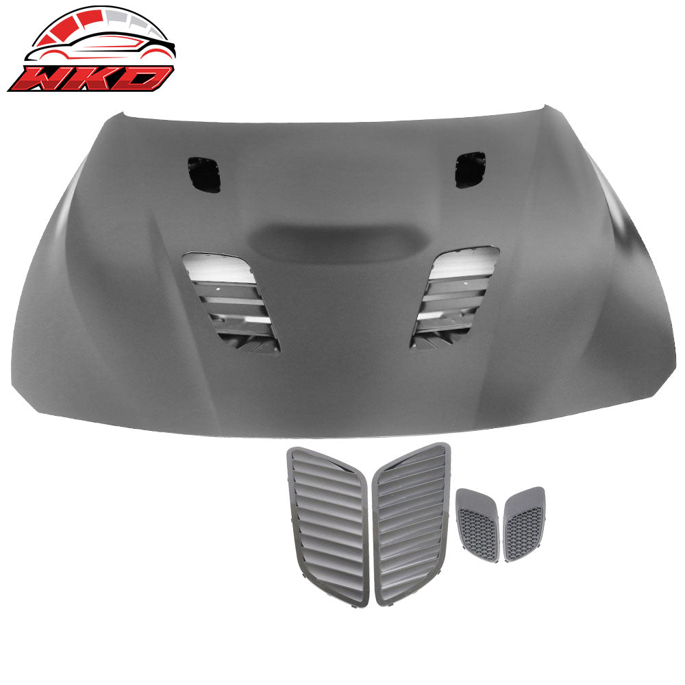 Fits 12-20 BMW F30 F31 F32 F33 F36 GT Type Front Hood Bonnet Vent Air Duct-Steel