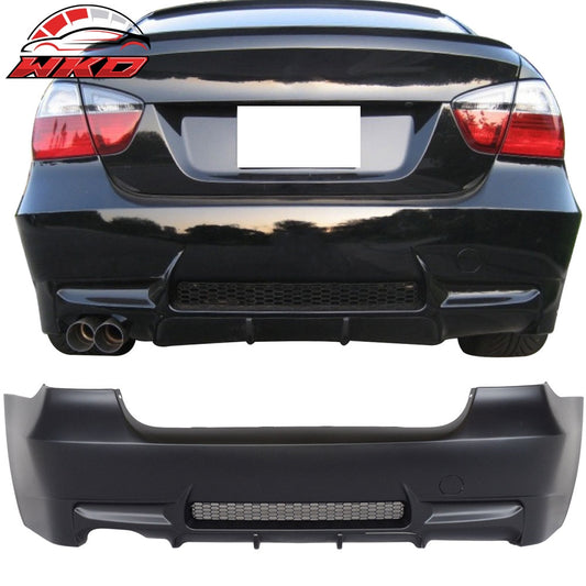 Wholesale 06-11 E90 3-Series M3 Style PP Rear Bumper Cover Diffuser Single Outlet