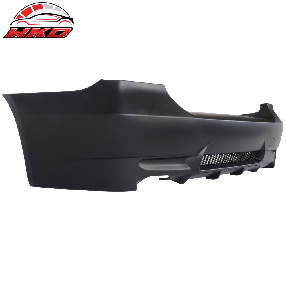 Fits 06-11 E90 3-Series M3 Style PP Rear Bumper Cover Diffuser Single Outlet