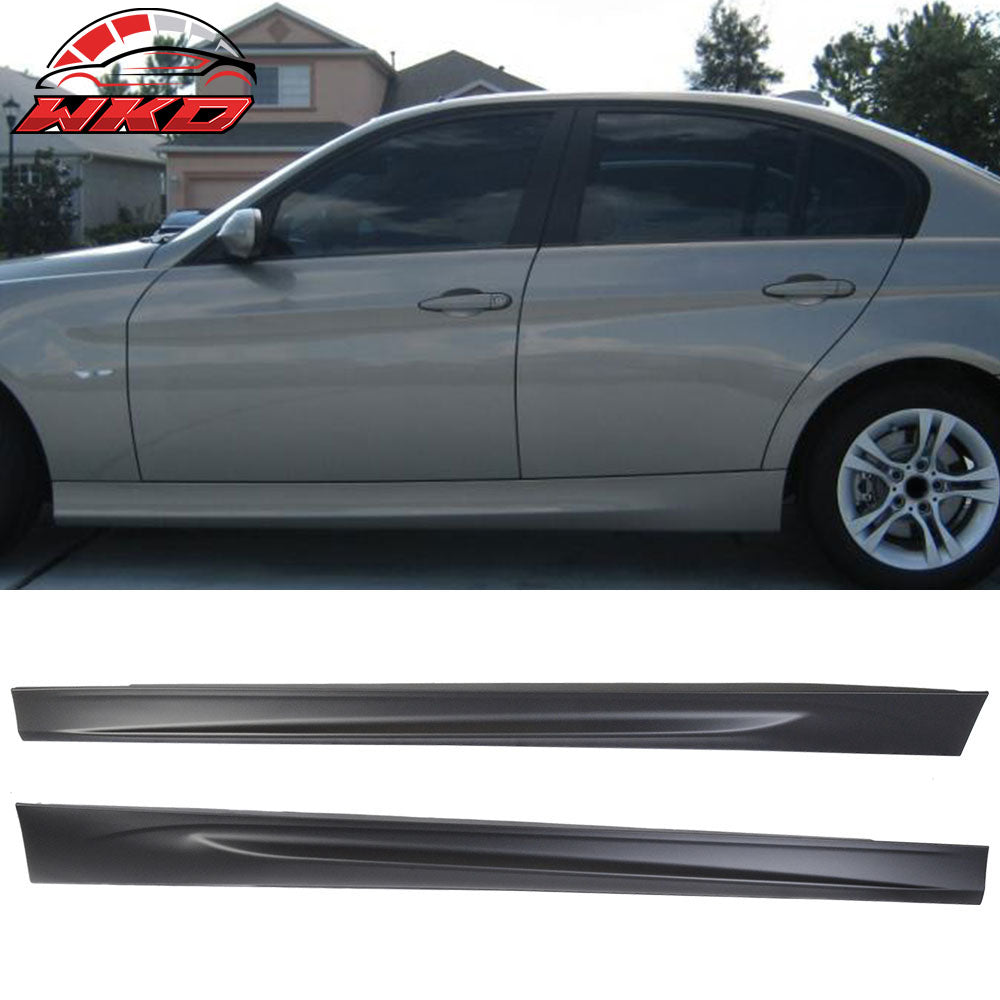 Fits BMW 06-11 E90 E91 3-Series Sedan MT Msport M3 Style Side Skirts Pair PP