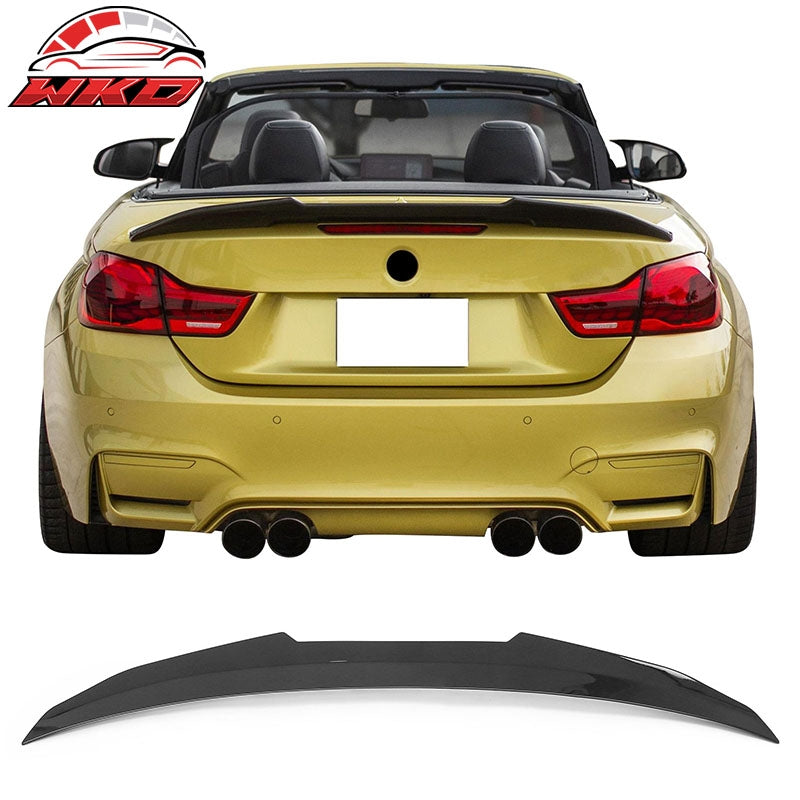 Wholesale 2014-2020 BMW 4-Series F83 M4 Convertible PSM Trunk Spoiler Gloss Black ABS - Wikond Auto