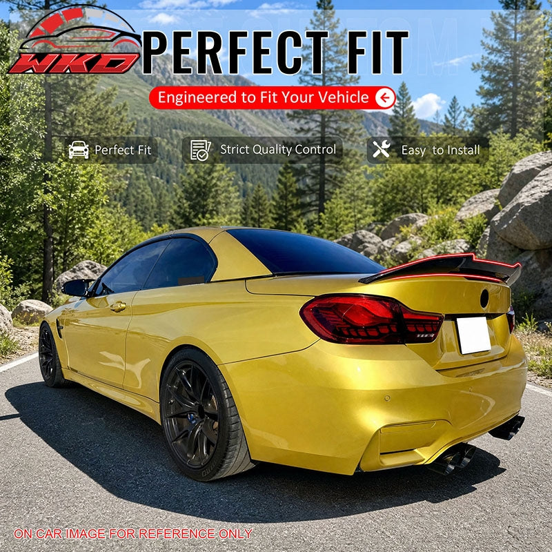 Wholesale 2014-2020 BMW 4-Series F83 M4 Convertible PSM Trunk Spoiler Gloss Black ABS - Wikond Auto