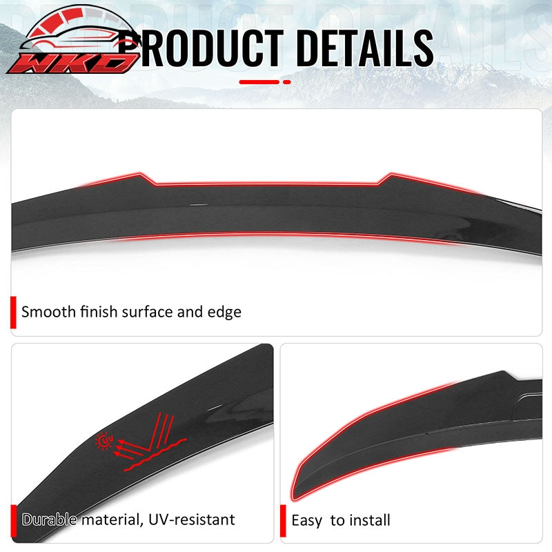 Wholesale 2014-2020 BMW 4-Series F83 M4 Convertible PSM Trunk Spoiler Gloss Black ABS - Wikond Auto
